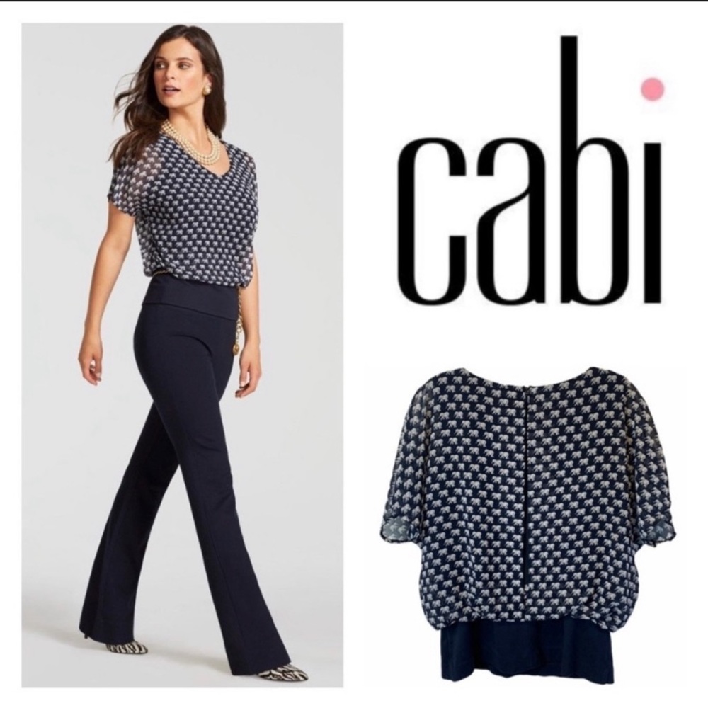 Cabi Elephant March Blouse Size L
